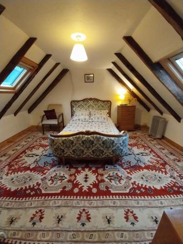 Postel nebo postele na pokoji v ubytování Rest Huella Farmhouse
