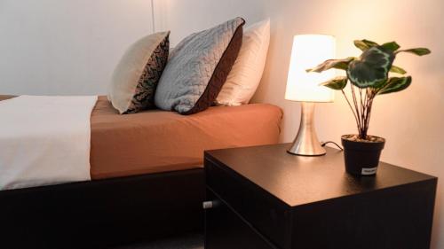 Giường trong phòng chung tại Casa MoraZ