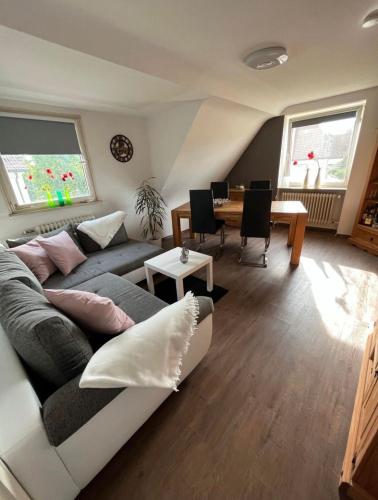 Χώρος καθιστικού στο Dreiländereck-Ferienwohnung in Eschbach