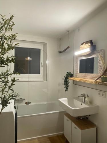 Ванная комната в Stylisches Apartment mit Dachterrasse und Whirlpool