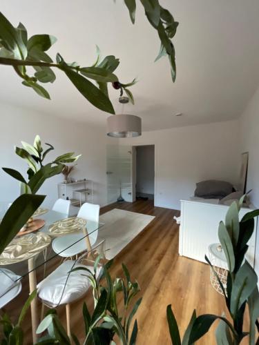 Гостиная зона в Stylisches Apartment mit Dachterrasse und Whirlpool