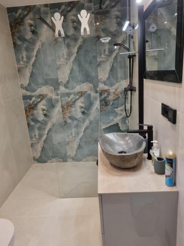 Et badeværelse på Luxusne apartmany z tarasami - Isabel