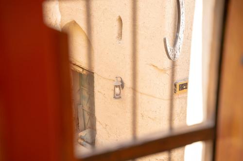 a close up of a window of a room at Nomad Inn Nizwa in Nizwa