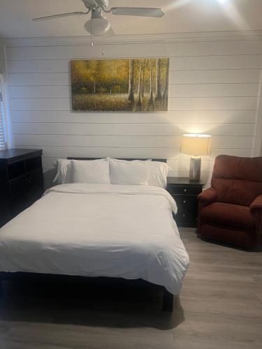 Ένα ή περισσότερα κρεβάτια σε δωμάτιο στο The Cozy Place