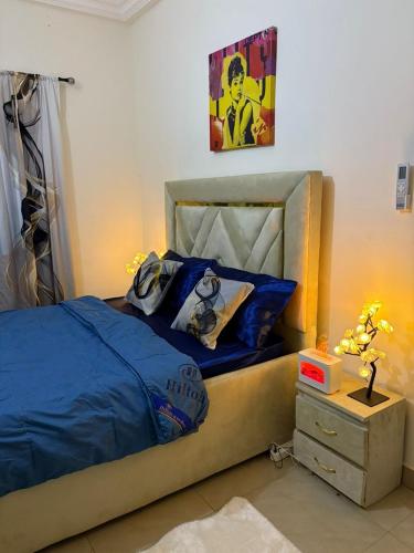 Postel nebo postele na pokoji v ubytování ZARAYLOFT cadre moderne et convivial