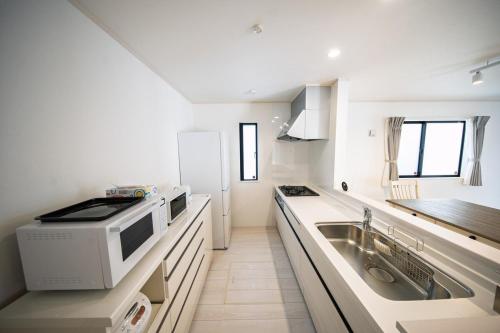 Kuchyň nebo kuchyňský kout v ubytování Inamine Terrace N