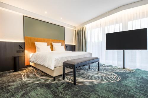 Cama o camas de una habitación en Mercure Palanga Vanagupe Resort & SPA