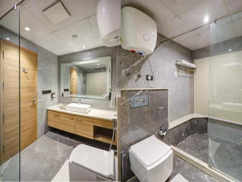 Koupelna v ubytování Hotel 91 Huda City Centre