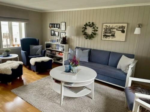 Area soggiorno di Fredvang holiday house, Lofoten