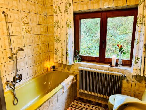 Koupelna v ubytování Haus Winkl 55