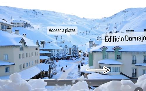 Apartamento La Visera Plaza v zimě