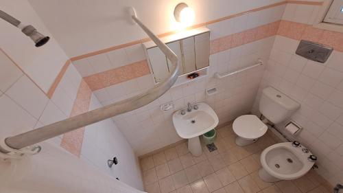 Koupelna v ubytování Hotel Massa