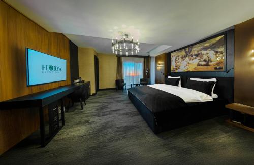Ένα ή περισσότερα κρεβάτια σε δωμάτιο στο Florya Grand Hotel