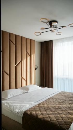 Cama o camas de una habitación en Hotel Tourist Lviv