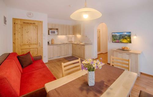 Kuchyň nebo kuchyňský kout v ubytování Apartments & Wellness Löfflerblick