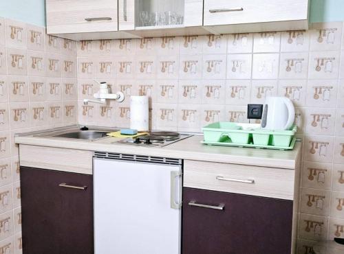 Dapur atau dapur kecil di Apartments Blink