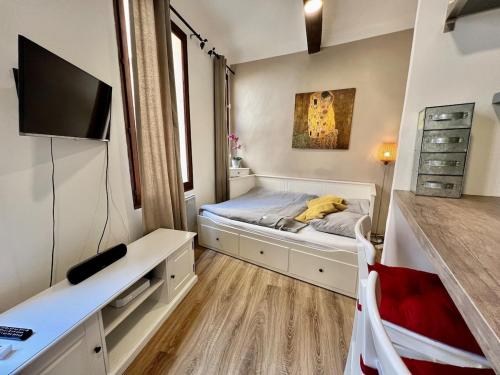 Μια τηλεόραση ή/και κέντρο ψυχαγωγίας στο Bel Appartement dans le centre d'Aix-en-Provence