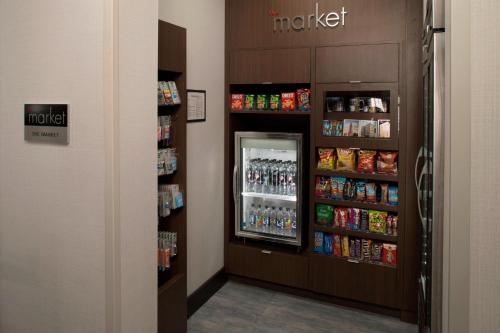 a vending machine in a store with food and drinks at Residence Inn by Marriott Tulsa Downtown in Tulsa