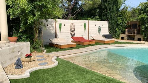 Gallery image of La villa Bouddha Bamboo in Saint-Drézéry