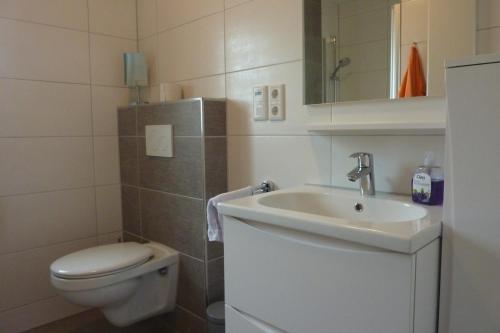 Koupelna v ubytování Ferienhaus Nordseebrise