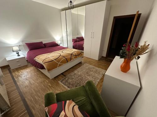 Postel nebo postele na pokoji v ubytování Villa Serena B&B Seren del Grappa