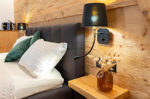 Cama o camas de una habitación en Schürli Sempach