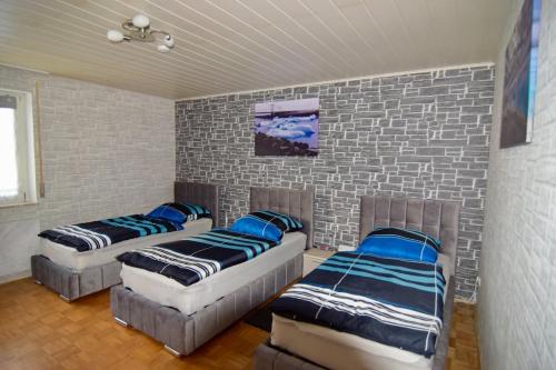 Postel nebo postele na pokoji v ubytování Ferienwohnung Kulmbach