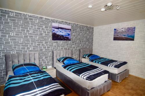 Postel nebo postele na pokoji v ubytování Ferienwohnung Kulmbach