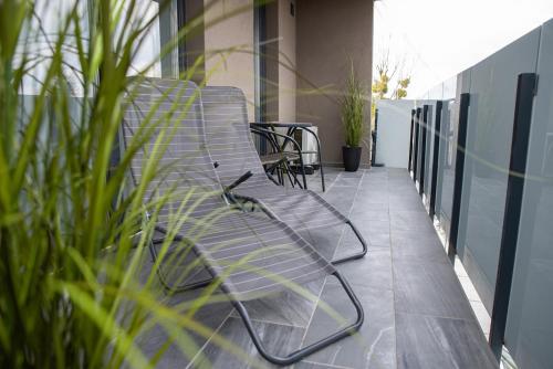 Μπαλκόνι ή βεράντα στο Golden Lake apartman