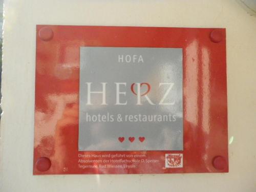 a box with the words horea hezoles and restaurants at Aqua Marina in Helgoland