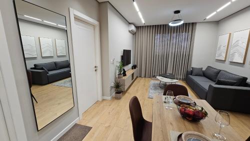 Posezení v ubytování Kris Apartments