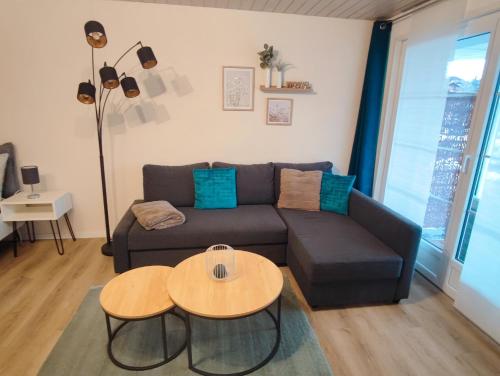 Posezení v ubytování Kleine Auszeit - 2-Zimmer Ferienwohnung