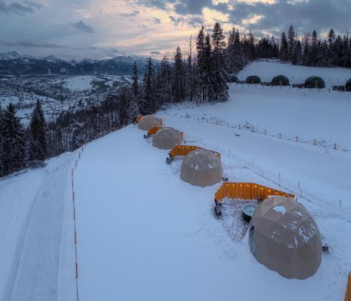 Diamond Glamp & Jacuzzi durante l'inverno