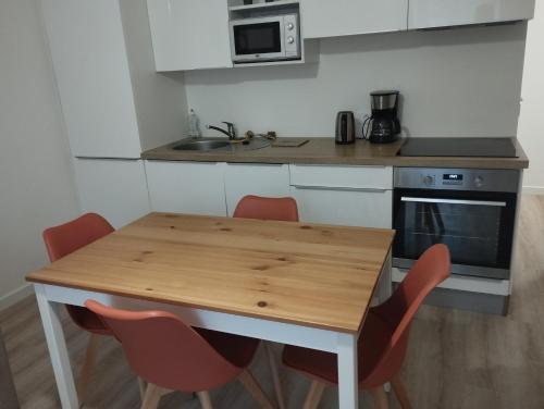 Kuchyň nebo kuchyňský kout v ubytování La forge