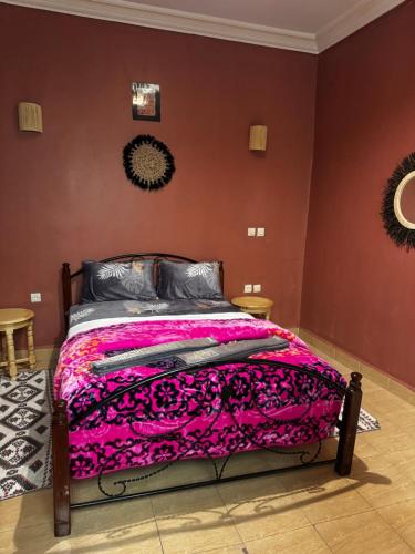 Cama o camas de una habitación en Riad dar Malak