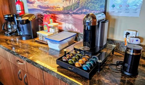 a coffeemaker sitting on top of a kitchen counter at One-of-a-Kind MAUI Getaway! in Wailea