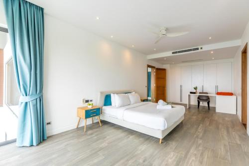 Ένα ή περισσότερα κρεβάτια σε δωμάτιο στο Chaweng Noi villa Managed by Saitara peak