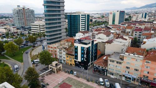 Γενική άποψη της πόλης Προύσα ή θέα της πόλης από  αυτό το ξενοδοχείο