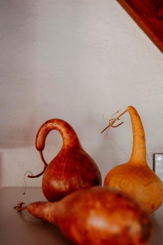 three different types of vegetables sitting on a table at Cottage 2 - The Row in Forest Grove