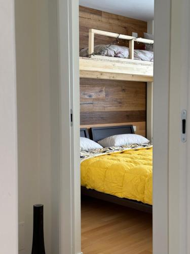 Ένα ή περισσότερα κρεβάτια σε δωμάτιο στο AlMa mountain apartment