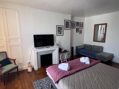 Μια τηλεόραση ή/και κέντρο ψυχαγωγίας στο Maison POL Amboise