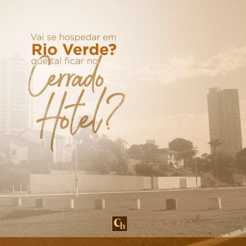 a sign that reads rico venderciallearcial refer to corona hotel at Cerrado Gran Hotel in Rio Verde