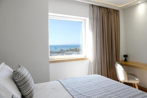 Postel nebo postele na pokoji v ubytování Astric Seaview Penthouse