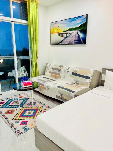 Televisyen dan/atau pusat hiburan di Căn Hộ Ocean Vista-Mũi Né-Phan Thiết