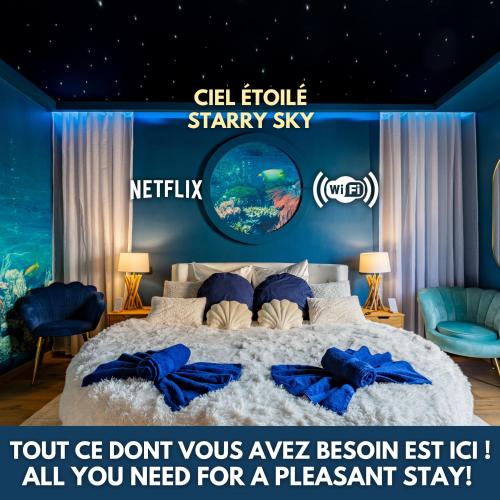 Foto CathyVoyages - Ciel étoilé - Bord de Mer - Parking gratuit - Vidéoprojecteur - Lit rond - La Paillote Strasbourgeoise 1