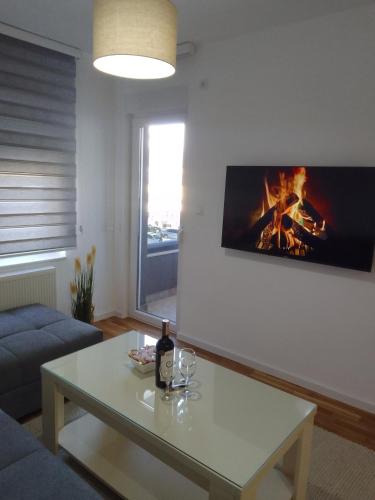 Apartman Radošにあるテレビまたはエンターテインメントセンター