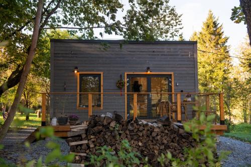 Zahrada ubytování Glamping Zlaté Podlesí #1