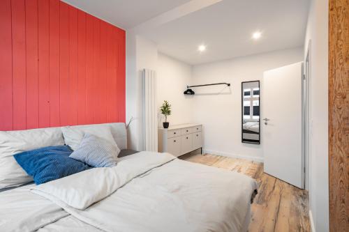 Ένα ή περισσότερα κρεβάτια σε δωμάτιο στο Gustava 30