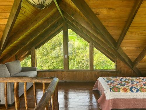 Posezení v ubytování Cabaña Rancho Don Marino