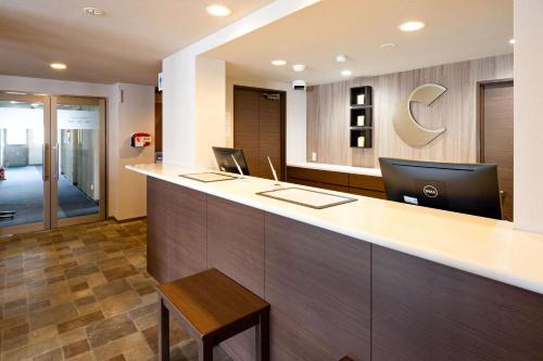 Vstupní hala nebo recepce v ubytování Comfort Inn Kofu Showa Inter